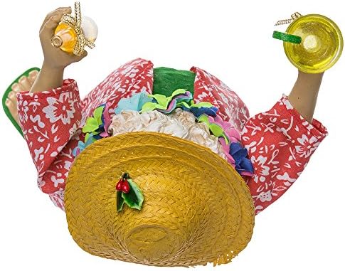 Kurt Adler Fabriche' Beach Noel Baba, 25 cm, 2 Parça set