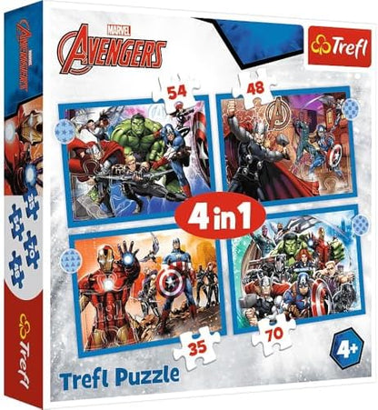 Puzzles - "4'ü 1 Arada" - Cesur Yenilmezler/ Yenilmezler