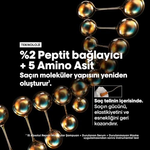 Professionnel Paris Serie Expert Absolut Repair Molecular Tüm Yıpranmış Saçlar İçin Durulanmayan Maske 50ml
