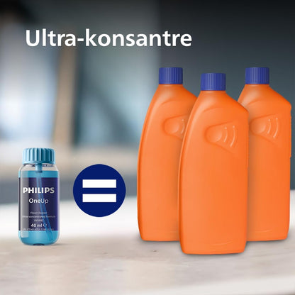Philips OneUp Zemin Temizleyici – Elektrikli Mop Performansını Optimize Eder, Kolay ve Hassas Dozlama Sağlar, 40 Kullanıma Kadar Ultra Konsantre, 3 Deterjan Şişesini Değiştirir (XV1892/02)