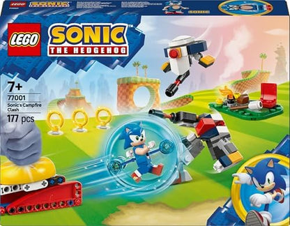 The Hedgehog: Sonic’in Kamp Ateşi Çarpışması 77001, 7 Yaş ve Üzeri Kız ve Erkek Çocukları İçin Yaratıcı Oyuncak Yapım Seti, Yaratıcı Hediye Fikri (177 Parça)