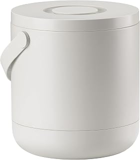 Zone Circular Çöp Kovası, Çap: 31,5 x 31 cm - 15 Litre, Sıcak Gri