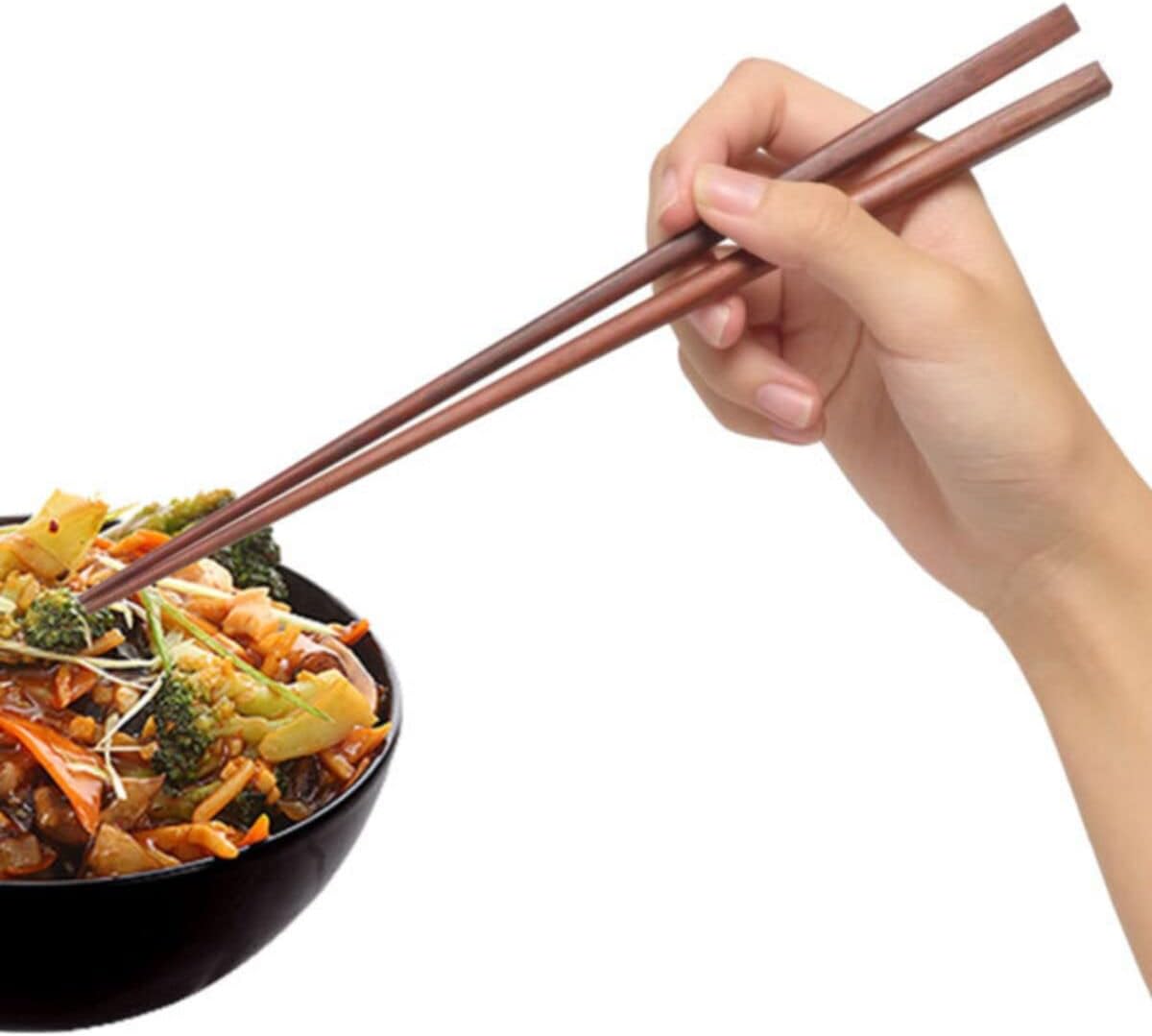 Uzun Ömürlü Chopsticks - 10 Set Çin Yemeği Çubukları