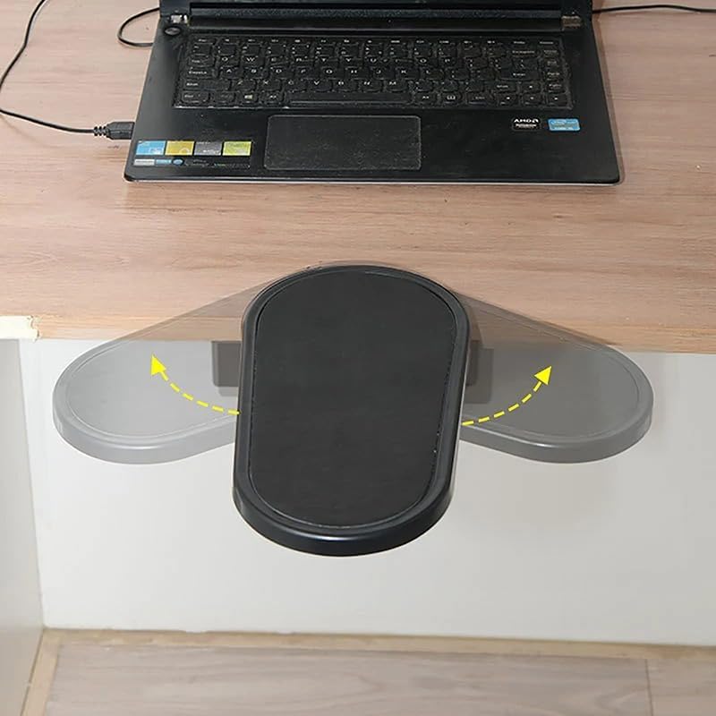 Ergonomik Ayarlanabilir Masa Kol Dayanağı ve Döner Mouse Pad Tutucu, Masaya Takılan Bilek ve Ön Kol Destek Aparatı, Ofis ve Ev Kullanımı İçin Rahatlatıcı Tasarım | DY-841