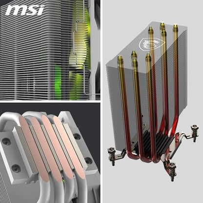 MSI MAG COREFROZR AA13 WHITE 120mm ARGB Beyaz İşlemci Hava Soğutucu