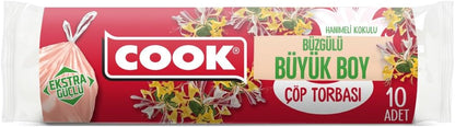 Büzgülü Kokulu Büyük Boy Çöp Torbası (Hanımeli)