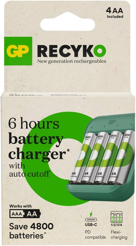 GP Batteries B423 USB Pil Şarj Cihazı 4 Adet 2600 AA Kalem Pilli Set