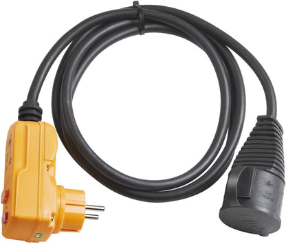 Brennenstuhl Koruyucu adaptör kablosu FI IP44 2 m siyah H07RN-F 3G1,5