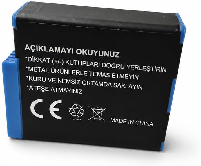 GoPro Hero 9 Hero 10 Hero 11 Hero 12 Black ile Uyumlu AHDBT-901 Yedek Kamera Bataryası 1730mAh 3.85V Şarjlı Aksiyon Kamera Pili Uzun Süreli Kullanım | (GO901)