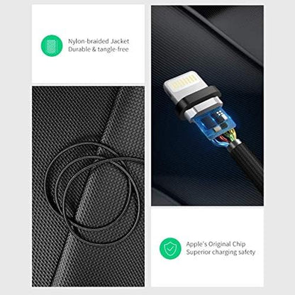 MFi Lisanslı USB-A & Lightning Örgülü Data ve Şarj Kablosu, 1.5 Metre, Beyaz