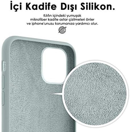 Apple iPhone 11 (6.1'') için Kılıf Liquid Lansman Silikon Papaya [iPhone 11 ile Uyumlu Kılıf -]