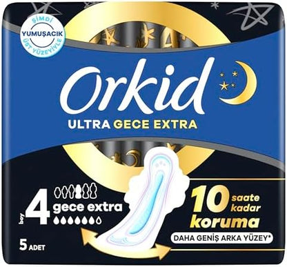 Ultra Hijyenik Ped Gece Ekstra (Boy 4) 5 Adet Ped