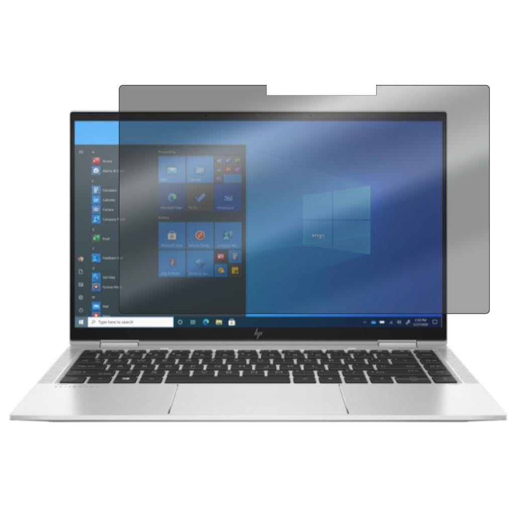 Engo Hp Elitebook x360 1040 G8 14 İnç İle Uyumlu Hayalet Ekran Koruyucu Notebook, Yandan Görünmeyen Anti-Spy Gizlilik (Privacy) Laptop Koruması, 9H Temperli Nano Kırılmaz Esnek Cam, Parlama Önleyici