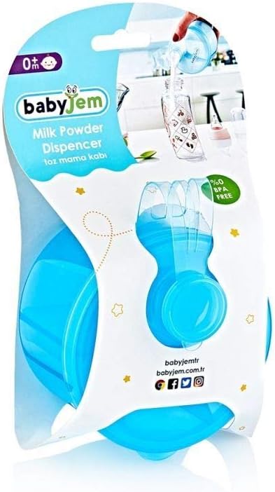 Babyjem Toz Mama Kabı Beyaz Çok Renkli 8681049234964