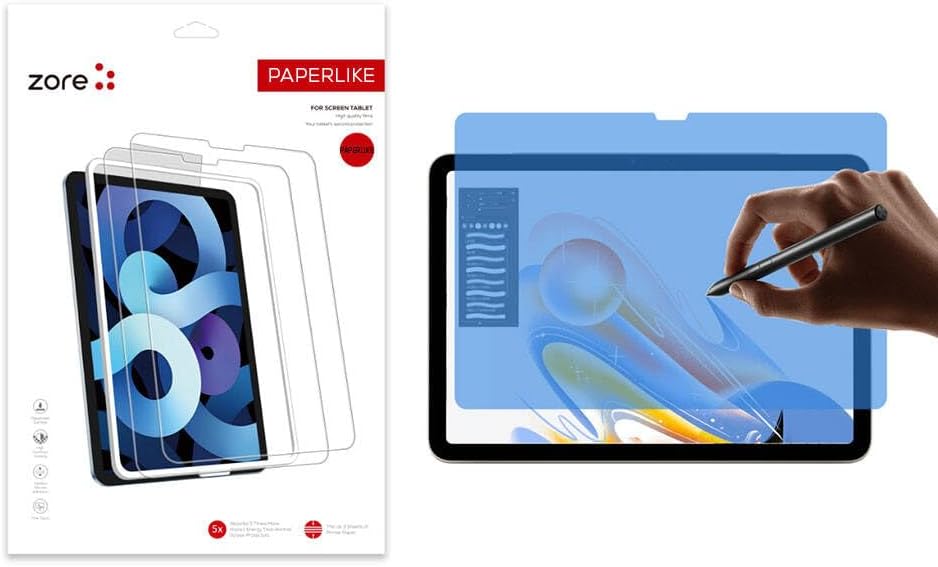PSR Aksesuar Apple iPad Air 13 2025 M3 Zore Paper-Like Ekran Koruyucu – Kağıt Hissi, Yüksek Kaliteli HD Görüntü, Kaymaz Yüzey, Ultra İnce Tasarım