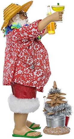 Kurt Adler Fabriche' Beach Noel Baba, 25 cm, 2 Parça set