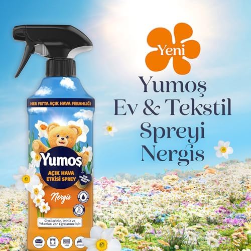 Açık Hava Etkisi Sprey Yıkanması Zor Eşyalar İçin Giysi Spreyi Nergis 430 Ml
