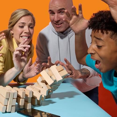 Hasbro Resmi Jenga Oyunu (2025) | Ücretsiz Web Uygulaması ile Daha Fazla Oyun Seçeneği (Zorunlu Değildir) | Ahşap Blok Denge ve Kule Dizme Oyunu | 6 Yaş ve Üzeri | 1+ Oyuncu