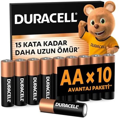 AA Alkalin Kalem Pil (10'lu paket) 1,5 V LR6/MN1500