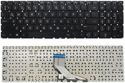 Notebook Klavye - Siyah-Işıksız - Pavilion - 15-da0xxx, 15-da1xxx, 15-db0xxx, 15-db1xxx, 15-dk0xxx, 15-dk1xxx, 15-dr0xxx, 15-dr1xxx, 15-ds0xxx, 255 G9 9m3g7at Muadili ile uyumlu - HP-120
