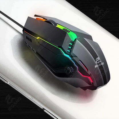 Kablolu Mouse, RGB LED Işıklı, Gaming Oyun Uyumlu Mouse, 1600 DPI, 4D Optik Sensör, Ergonomik Tasarım, Siyah Tak Kullan (DPI)