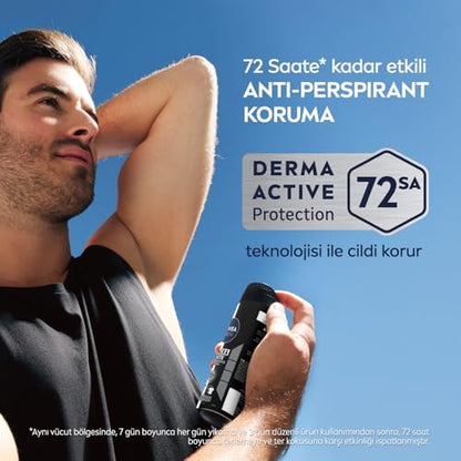 MEN Erkek Sprey Deodorant & Invisible Original 200 ml, 72 Saat Anti-perspirant Ter Koruması,Ekonomik Boy