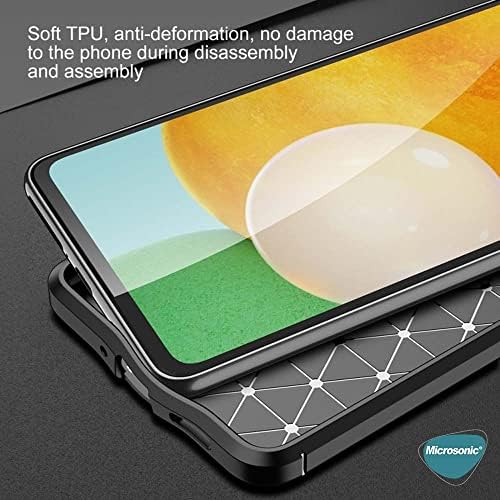 Galaxy A73 5G için Kılıf Deri Dokulu Silikon Lacivert [Galaxy A73 5G ile Uyumlu Kılıf - Lacivert]