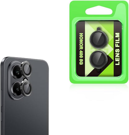 Honor 400 ile uyumlu Kamera Lens Koruma CL-07 Görüş Açısını Bozmayan Yüksek çözünürlüklü Premium Kamera Lens Koruma Siyah