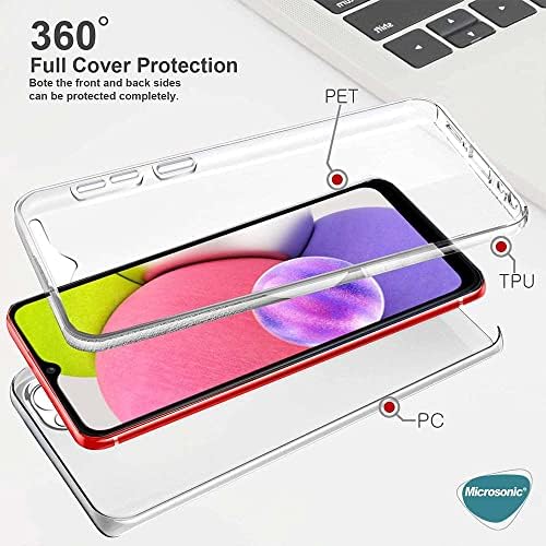 Galaxy A34 Kılıf 6 Tarafı Tam Full Koruma 360 Clear Soft Şeffaf [Galaxy A34 ile Uyumlu Kılıf - Şeffaf]