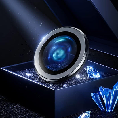 Safir lens Safir mercek koruması iphone 14 PRO ve 14 PROMAX ile Uyumlu Gerçek Safir cam Kamera Lens Koruyucu Çelik Halka Hd 9d Kırılmaz Cam Renk: siyah Çerçeveli