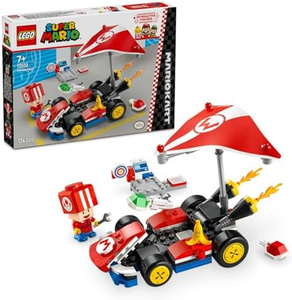 Super Mario: Mario Kart – Standart Kart 72032, 7 Yaş ve Üzeri Erkek ve Kız Çocukları için Yaratıcı Oyuncak Yapım Seti, Toad Figürü ve Fazlası, Doğum Günü Hediyesi (174 Parça)