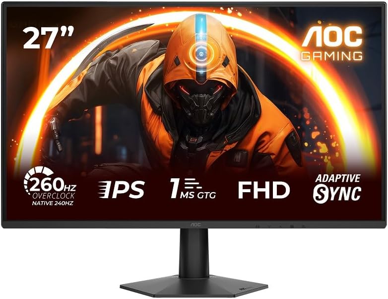 AOC 27G50Z 27″ 260Hz(OC) 0.3ms Full HD FreeSync Fast IPS Oyuncu Monitörü