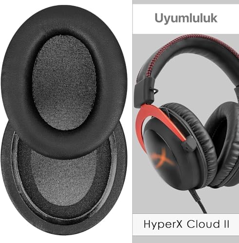 Hyper X Cloud 3/2 / 1 ve Cloud Alpha için Suni Deri Kulaklık Pedi Yüksek Kaliteli Materyal Kulaklık Süngeri