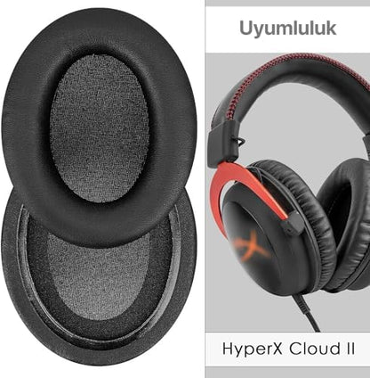 Hyper X Cloud 3/2 / 1 ve Cloud Alpha için Suni Deri Kulaklık Pedi Yüksek Kaliteli Materyal Kulaklık Süngeri