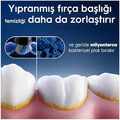 iO Ultimate Clean Siyah Diş Fırçası Yedek Başlığı 4 Adet