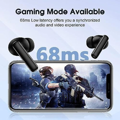 QCY T13 Anc 4 Mikrofon Bluetooth 5.3 Kablosuz Kulaklık Siyah Aktif Gürültü Engelleyici