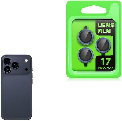 Senon Apple iPhone 17 Pro İçin Zore CL-07 Kamera Lens Koruyucu (Lacivert)