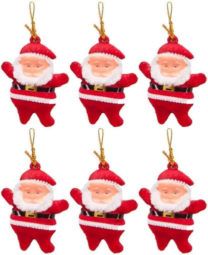 Waldern Yılbaşı Çam Ağacı Süsü Noel Baba 6'lı 6,5cm