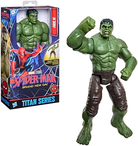 Spider-Man: Yepyeni Bir Gün Titan Serisi Hulk Aksiyon Figürü, 4 Yaş ve Üzeri Çocuklar için 29,7 cm Süper Kahraman Oyuncakları
