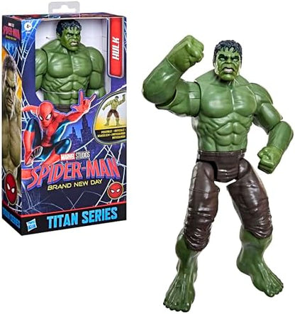 Spider-Man: Yepyeni Bir Gün Titan Serisi Hulk Aksiyon Figürü, 4 Yaş ve Üzeri Çocuklar için 29,7 cm Süper Kahraman Oyuncakları