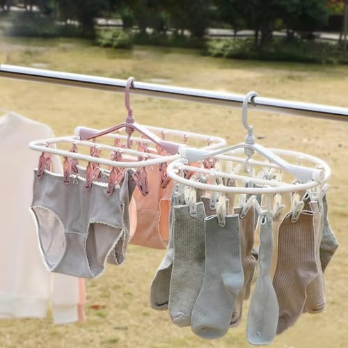 20 Mandallı Çamaşır Kurutma Askılığı, Katlanır, Portatif,