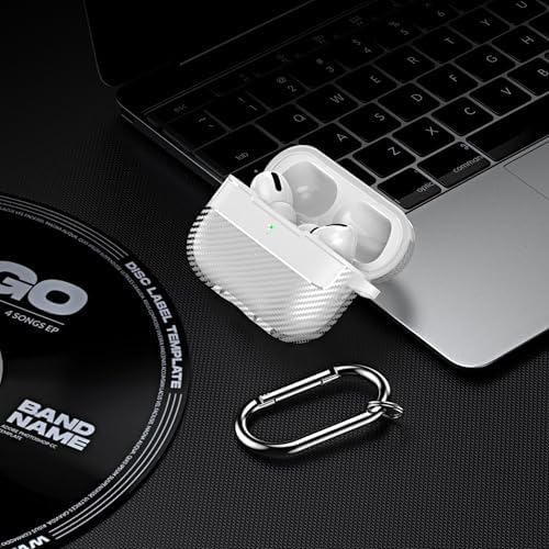 AirPods Pro 3. Nesil Uyumlu Karbon Fiber Hybrid Polymer Technology Premium Kulaklık Kılıfı (Şeffaf)