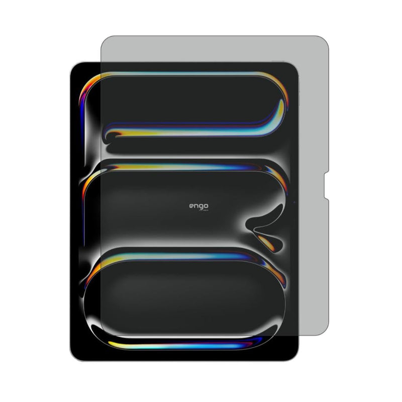 Engo Apple iPad Pro 11 İnç 5. Nesil İnç İle Uyumlu Hayalet Ekran Koruyucu, Yandan Görünmeyen Anti-Spy Gizlilik (Privacy) Koruması, 9H Nano Kırılmaz Esnek Cam, Parlama Ve Parmak İzi Önleyici