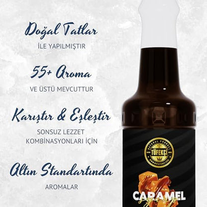 Vanilya Aromalı Şurup 750 ml – Kahve, Pasta, Tatlı ve Kokteyl İçin, Doğal Aroma, Gerçek Pancar Şekeri