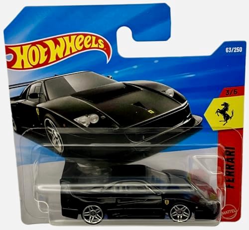 Ferrari F40 Competizione - JJJ31 - Ferrari 3/5 - Kısa Kart - Siyah - Ferrari Lisansı - Mattel 2026 (63/250) - 1:64 - Süper Spor Otomobil