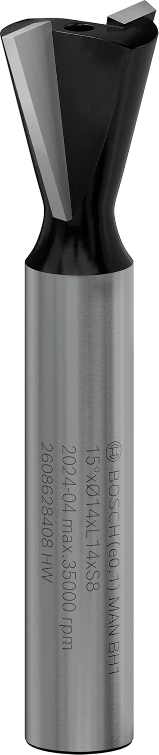 Professional Professional Aksesuar 2 608 628 408 Çinko Freze Ucu 8 Mm, D1 14,0 Mm, U 14,0 Mm, 15°