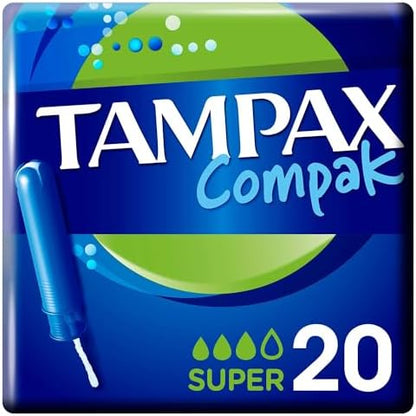Tampax Compak Tampon Super Aplikatörlü 20 Adet