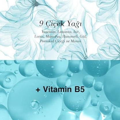 Besleyici Yağlar Sıvı Saç Kremi 200 ml – 9 Çiçek Yağı, Vitamin B5 ve BioComplex B11 ile Kuru ve Yıpranmış Saçlar İçin Yoğun Bakım