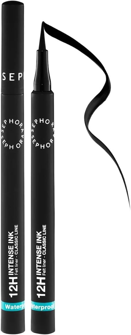 Sephora 12H Intense Ink Felt Liner Classic Line-Suya Dayanıklı Uzun Süre Kalıcı Mat Bitişli Eyeliner 1 Ml