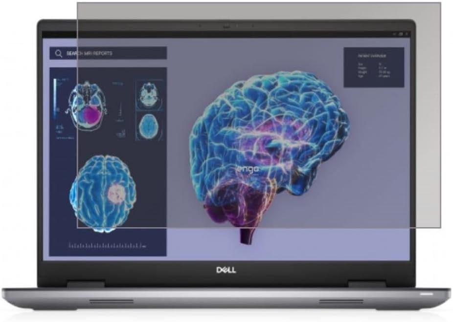 Engo Dell Precision M7680 16 inç ile Uyumlu Hayalet Ekran Koruyucu 16:10 Anti-Spy Gizlilik Önleyici